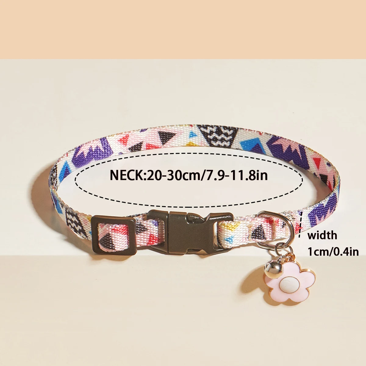 Nur süßes Katzenhalsband für Kätzchen und Welpen, Haustierhalsband mit Anhänger, Glocken, bedrucktem Muster, trendigem, verstellbarem, dekorativem Halsring – Detail 26