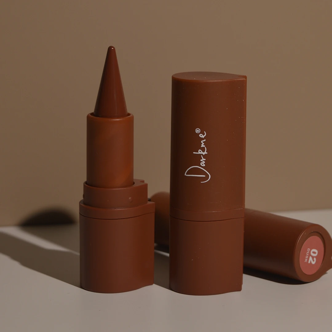 Pointed Head Lip Liner Pencil Plumping Lip Stain Dark Caramel Creamy Lip Contour Waterproof Natural Nude Brown Lipstick Combo