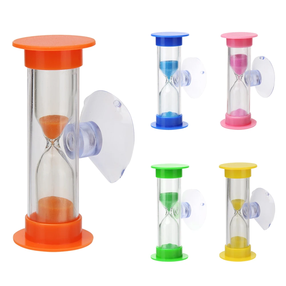 2 Minute Teeth Brushing Sandglass Timer  Gift Suction Cup Hourglasses Hourglass  Home Decoration for Children Adults