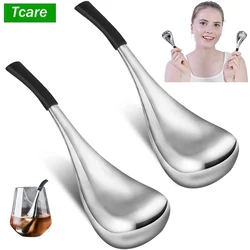 Tcare 1 пара крио-палочек для массажа лица, охлаждающая палочка для виски и вина, домашние ледяные шарики из нержавеющей стали, небьющийся холодный валик