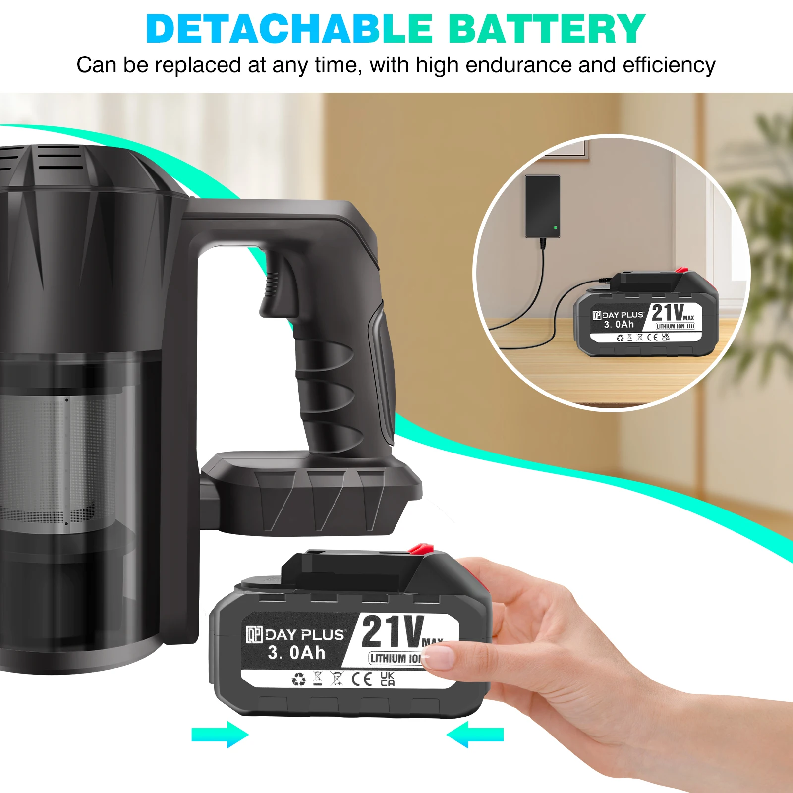 مكنسة كهربائية لاسلكية محمولة باليد، مكنسة كهربائية معلقة على الحائط لسجادة أرضيات الخشب الصلب، مكنسة كهربائية قوية للحيوانات الأليفة