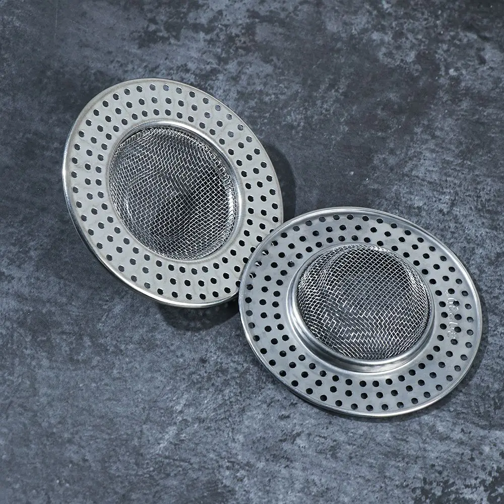

Bathroom Stainless Steel Anti Clog Sewer Floor Drain Waste Catcher Drain Filter Sink Strainer Mesh Trap