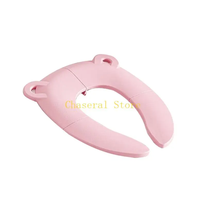 E7CE Compact Baby Travel Toilet Training Ergonomic Design Toddlers Urine Assistant Cushions Easy Wipe Clean