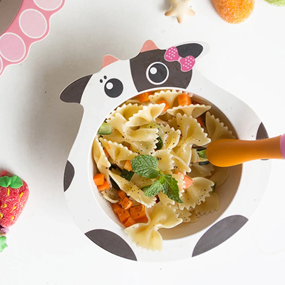 

Экологичная посуда из бамбукового волокна: веселая миска в форме животного для малышей, безопасная, легкая, идеально подходит для вечеринок и активного отдыха на природе.