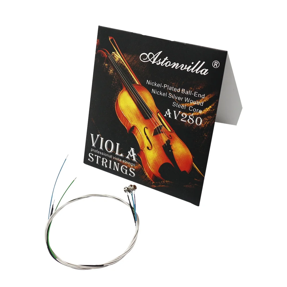 

Astonvilla Viola Strings Stainless Steel Wire Nickel Silver For Viola Replacement Multiple Colors Stringed Instrument Accessory