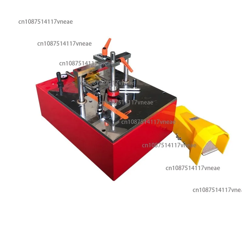 A5 Red Desktop Pneumatic Nail Angle Machine Frame Mounting Woodworking Machinery Hardwood Oil Painting Frame Splicing