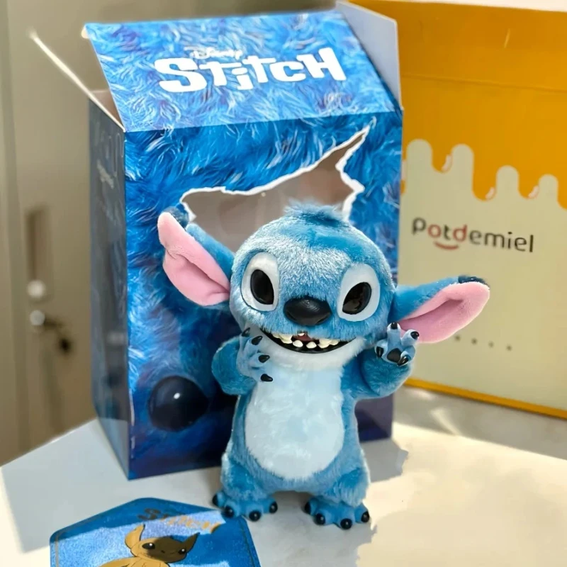 Новая оригинальная плюшевая фигурка Disney Stitch, кукла 16 см, аниме Stitch, рюкзак, кукла, мягкая плюшевая игрушка, детские кавайные рождественские подарки