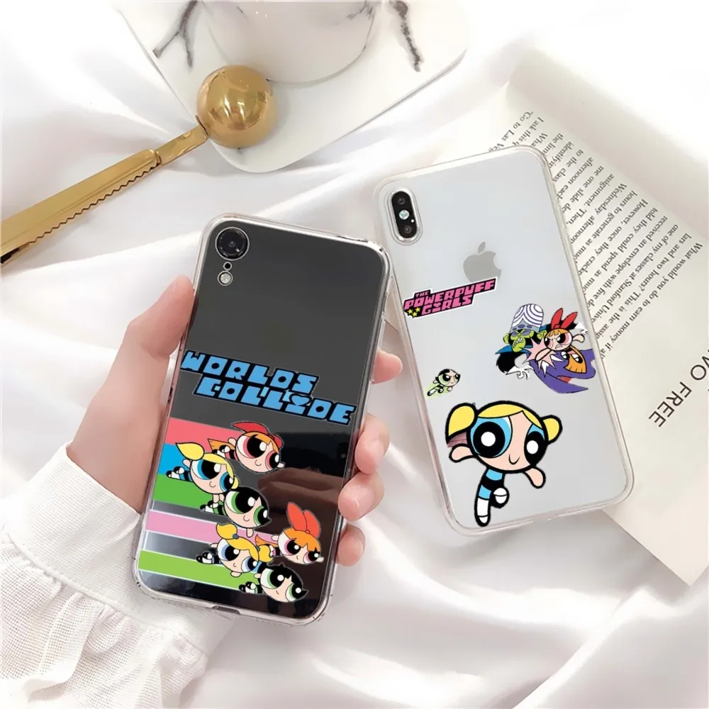 Cute-P-Powerpuffes-G-Girls Phone Case For IPhone 16 15 14 13 12 Mini 11 Pro XS Max X XR SE 6 7 8 Plus Soft Silicone Cover