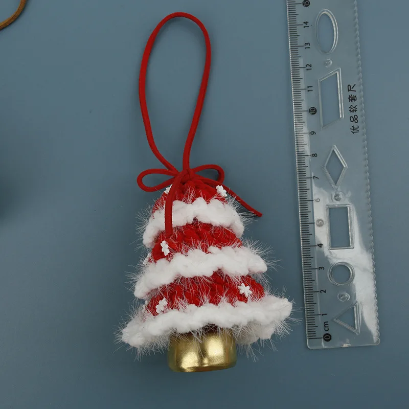2026 Gehäkelter Weihnachtsbaum-Anhänger, Fertiggestellter Handgewebter Weihnachtsanhänger, Liebliches Geschenk – Detail 1