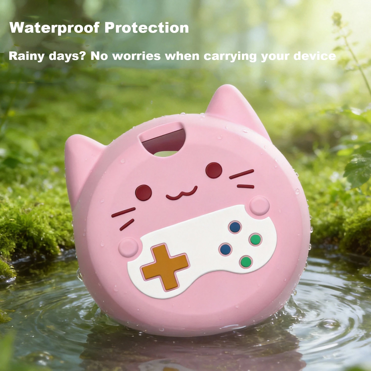 

Silicone Protective Case for Punirunes 4th, Skin Cover Sleeve with Lanyard for Electronic Pets Machine Anti-Scratch Protection