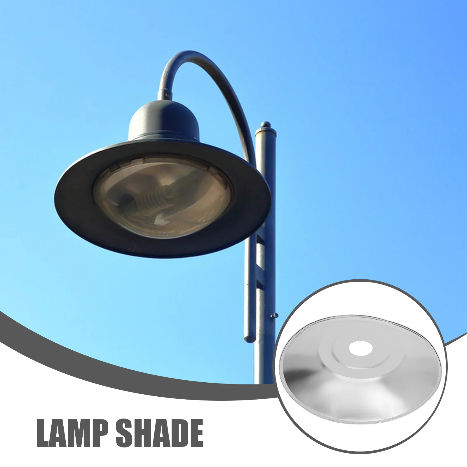 

Outdoor Stainless Steel Lamp Shade Waterproof Pendant Cover 4.5cm Diameter Modern Industrial Style Street Light Fixture