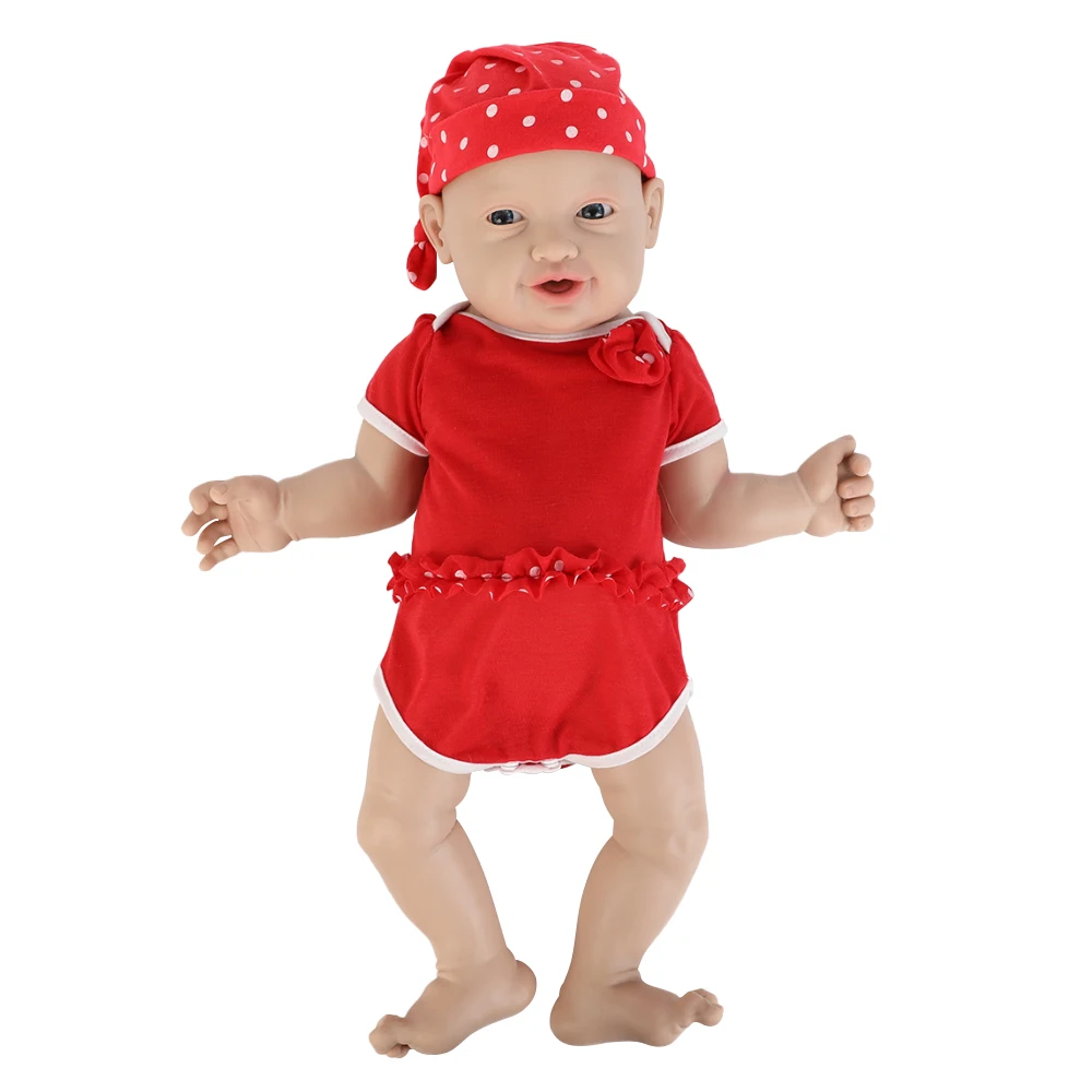 

IVITA 23" 100% Full Body Silicone Reborn Baby Dolls Realistic Silicone Dolls Bebe Toys for Children Christmas Soft Doll