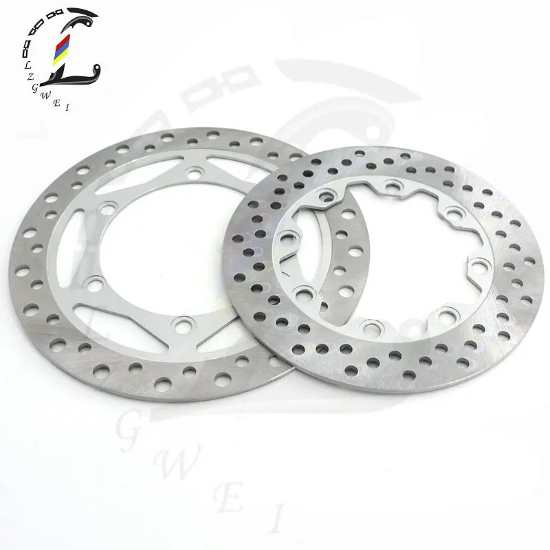 Motorcycle Front Rear Brake Discs For Kawasaki KL250 KLX250 Super Sherpa Stockman KMX125 KMX 125 1997-2007 Plate Brake Disks