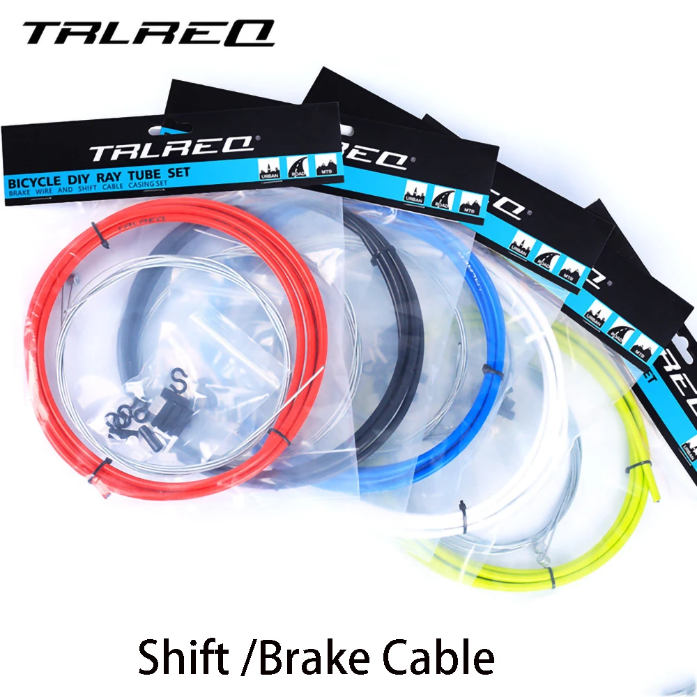 Trlreq Road Mtb Bike Shift and Brake Cable Set Wire 4mm 5mm For Bicycle Shifters Derailleur Brake Cable Bicycle Accessories