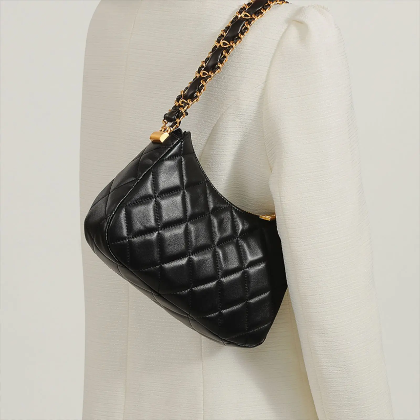 ITAMOOD New Quilted Luxury Shoulder Bag, Leather Diamond Crossbody Bag, Original Design Handbag