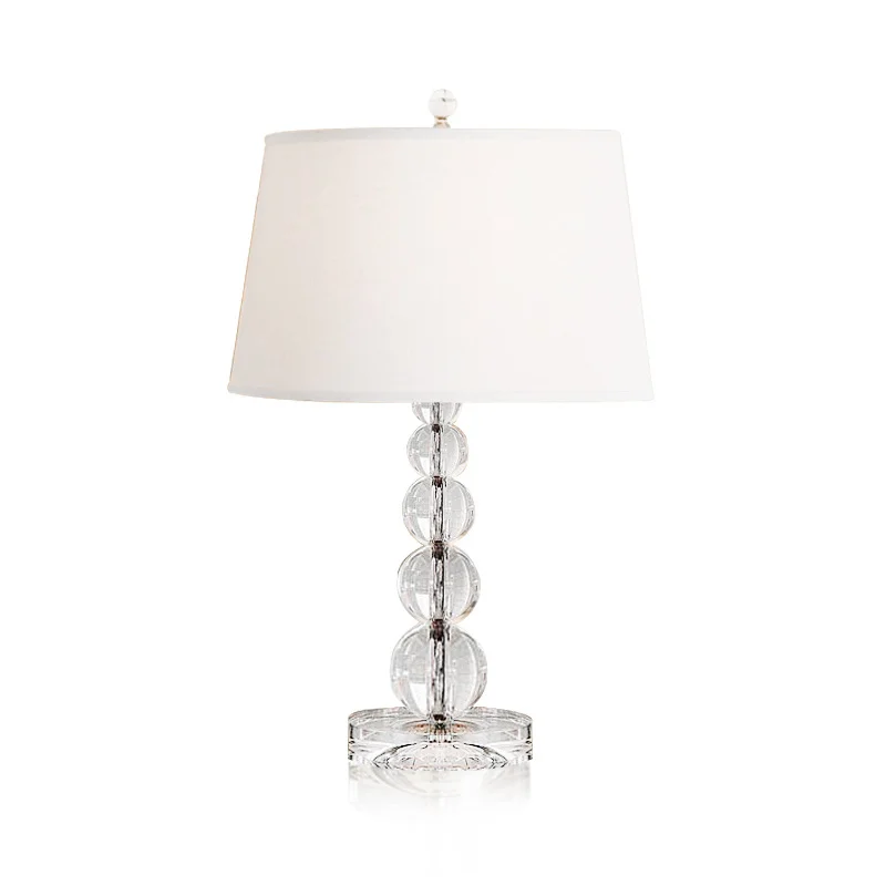 americano branco cristal bola candeeiro de mesa conduziu e27 arte luz decorativa mesa sala de estar quarto modelo quarto cabeceira bar fundo 01