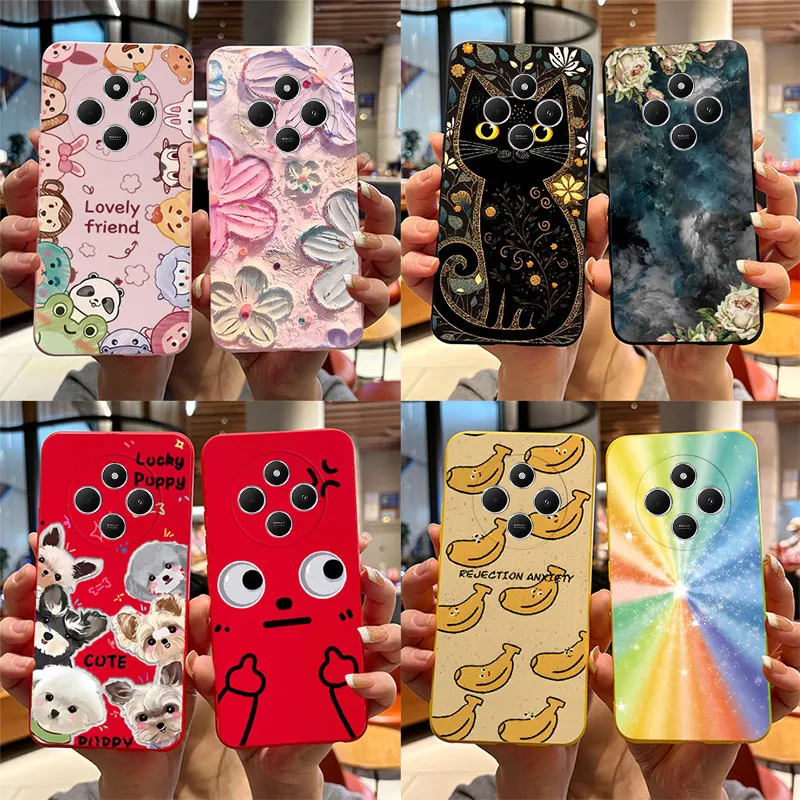 Redmi 14C Case For Xiaomi Redmi 14C Cover Funda Coque Cute Cat Cartoon Puppy Dog Silicone Soft TPU Phone Cases Bumper Redmi 14C