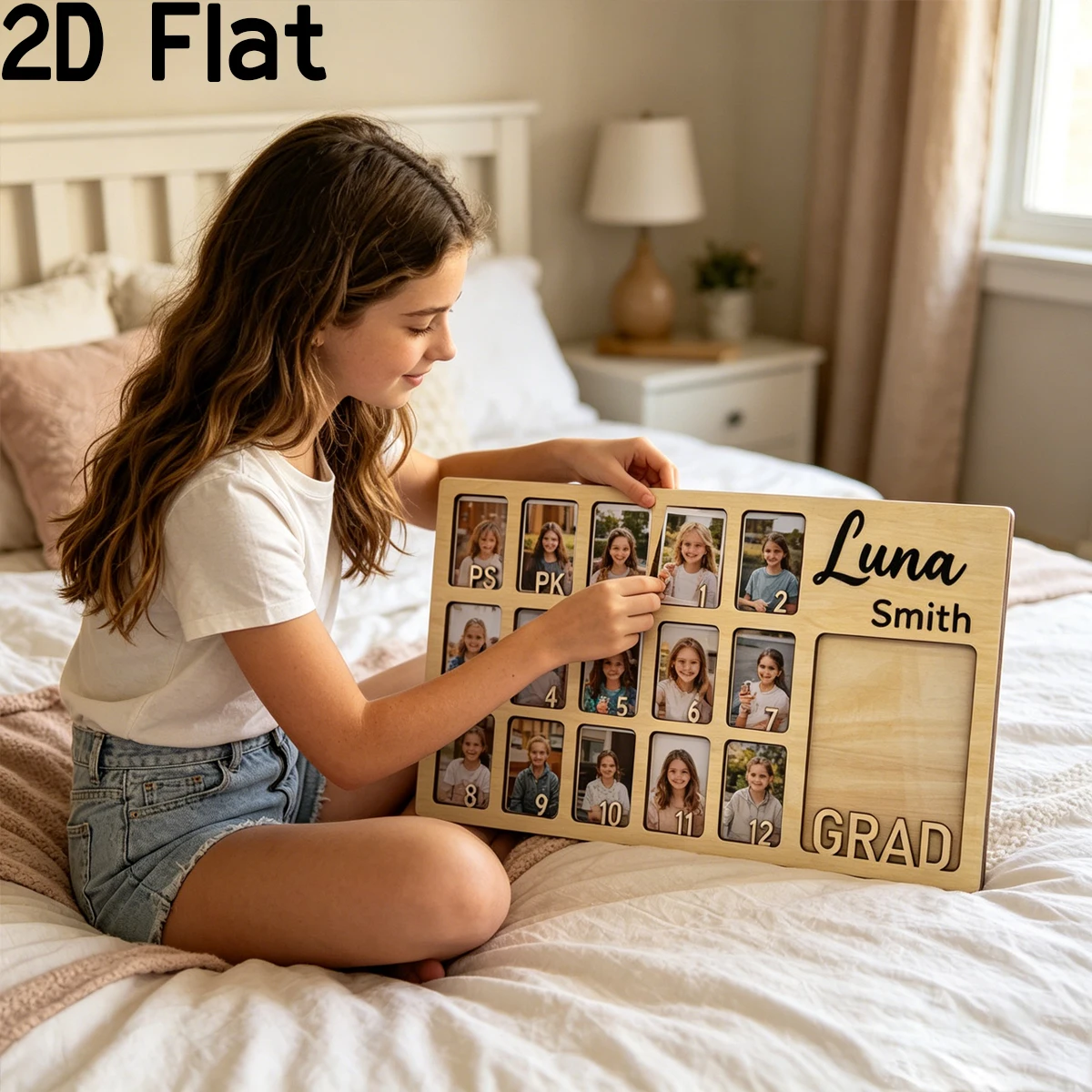 

Custom Photo Board Wooden Name Sign,Party Decor,Home Decor,Plaques,Photo Props,DIY Paintable,Valentines,Christmas,Name Sign