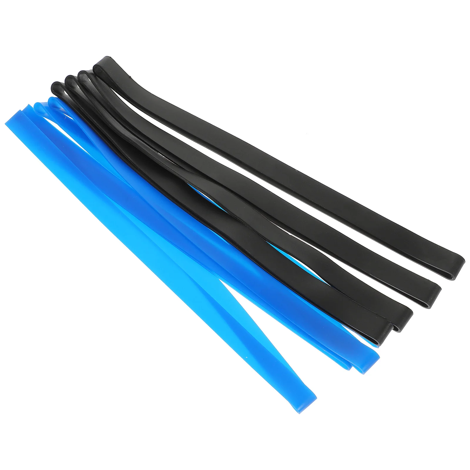 8Pcs Silicone Bands Strong Elastic Fixing Strap Washable Reusable Band for Book Binding Bento Case Pen Box Beach Towel Household