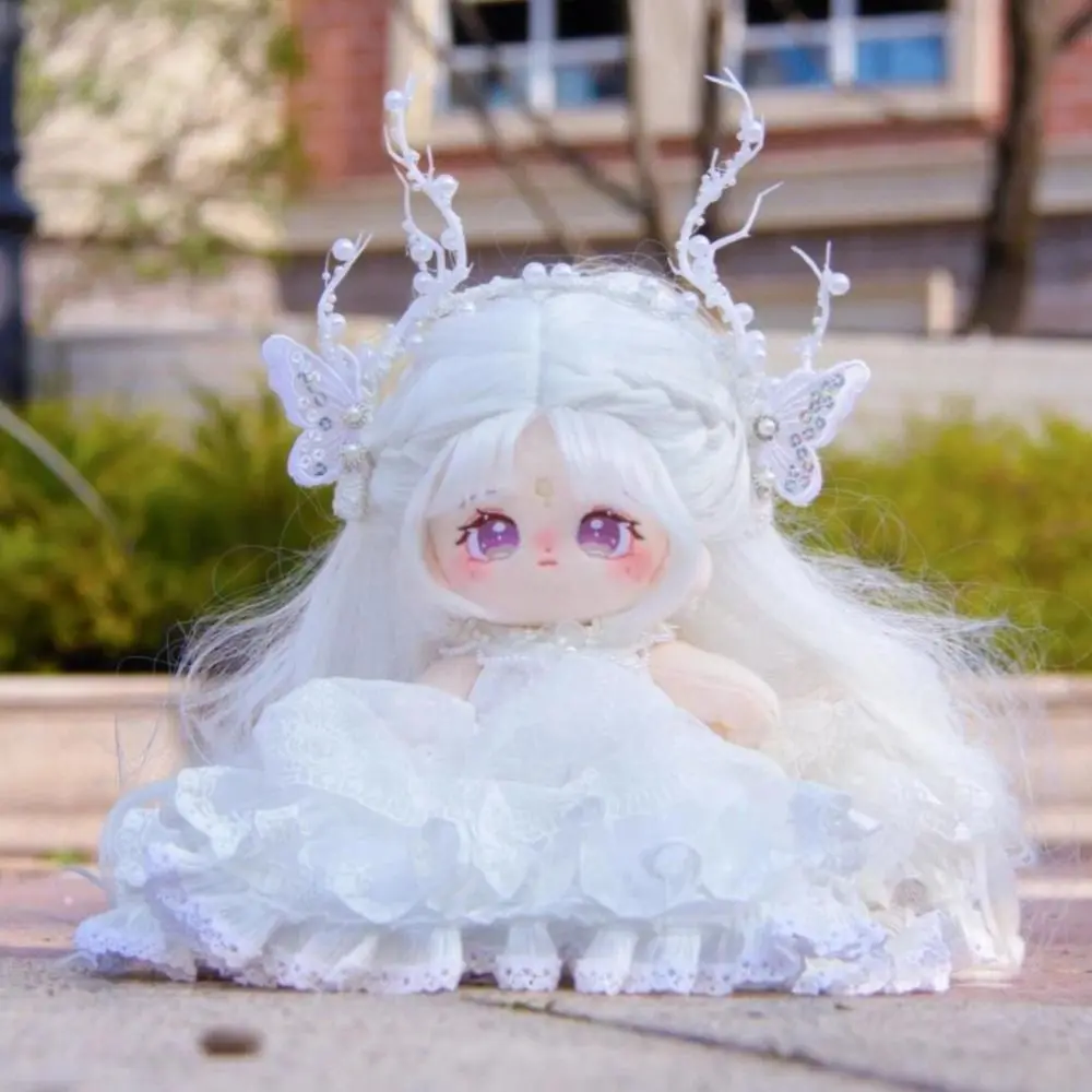 Grandi occhi Nessun attributo Peluche Bambola di cotone Idolo Farcito Super Star Figure Le bambole possono cambiare vestiti Regalo per ragazze Accessori per bambini