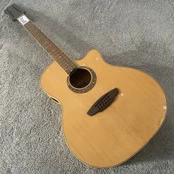 A228 12 String Electric&Acoustic Guitar Semi Finishing without Hardwares Genuine LUNA with Paint and Wood Damages Sales