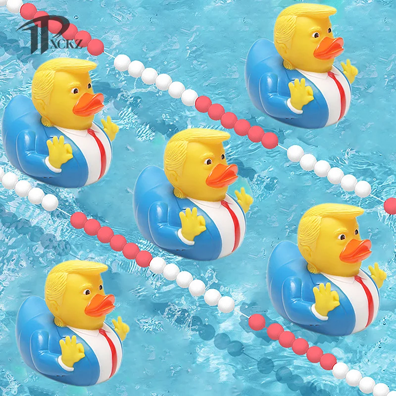 

Creative Yellow Suit Duck Shape Baby Bathing Toys Cartoon Funny Water Floating Duck Squeezing Sound Dolls Toys Home Decoration