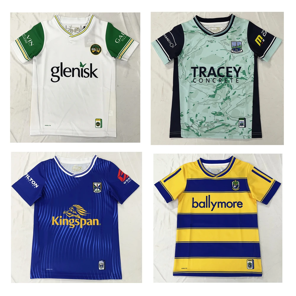 Age 3-13 years old GAA jersey 2025 kids Cavan Limerick Offaly Roscommon Mayo Dublin Cork Antrim shirt children young gaa jerseys