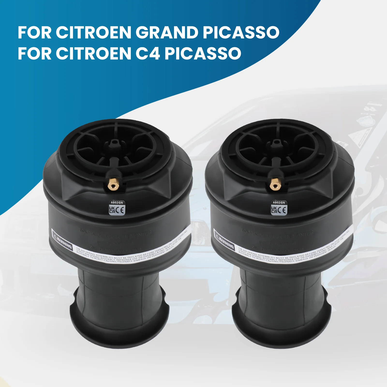 2 sacs de Suspension à ressort pneumatique arrière, pour citroën C4 Picasso Grand Picasso 5102GN 9681946080