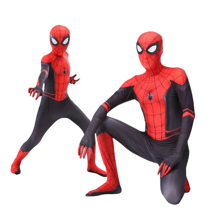 Marvel homem aranha tom holland filme cosplay meninos adultos zentai traje bodysuit estiramento elastano spiderman role play terno