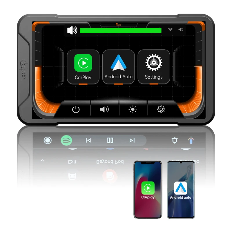 M10 5 Inch Waterproof IPX7 GPS Navigation Dashcam for Cars Wireless Apple Carplay Android Motorcycle Auto Dash Camera IPS Touch view 2