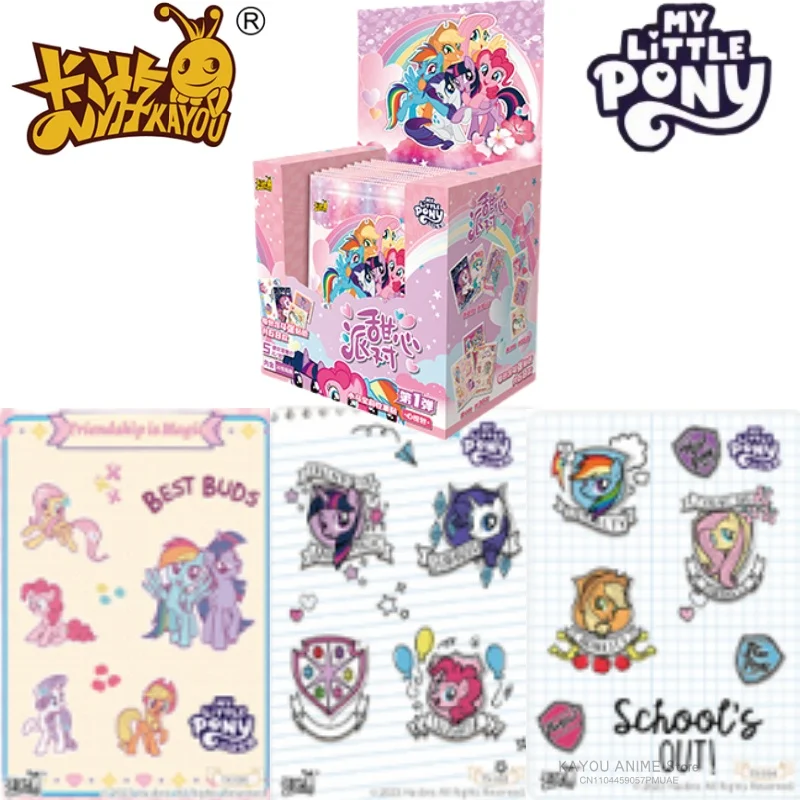 

KAYOU Аутентичные наклейки My Little Pony Heart Joy Pack Милая вечеринка Коллекция наклеек Периферия Игрушечные карты Подарки