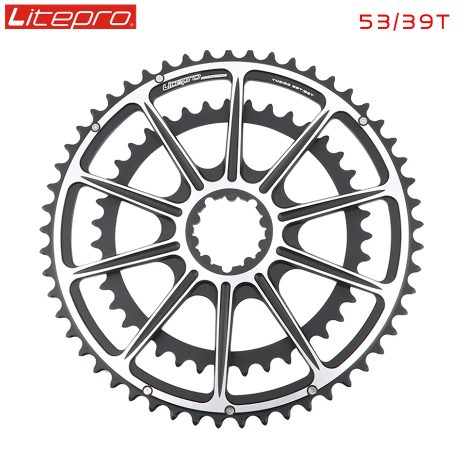 

Litepro GOLDIX 22/20S Crank Sprocket 50-34T/53-39T/52-36T Road Bicycle Wheel Narrow Sprocket SRAM Road Folding Bicycle Chainring