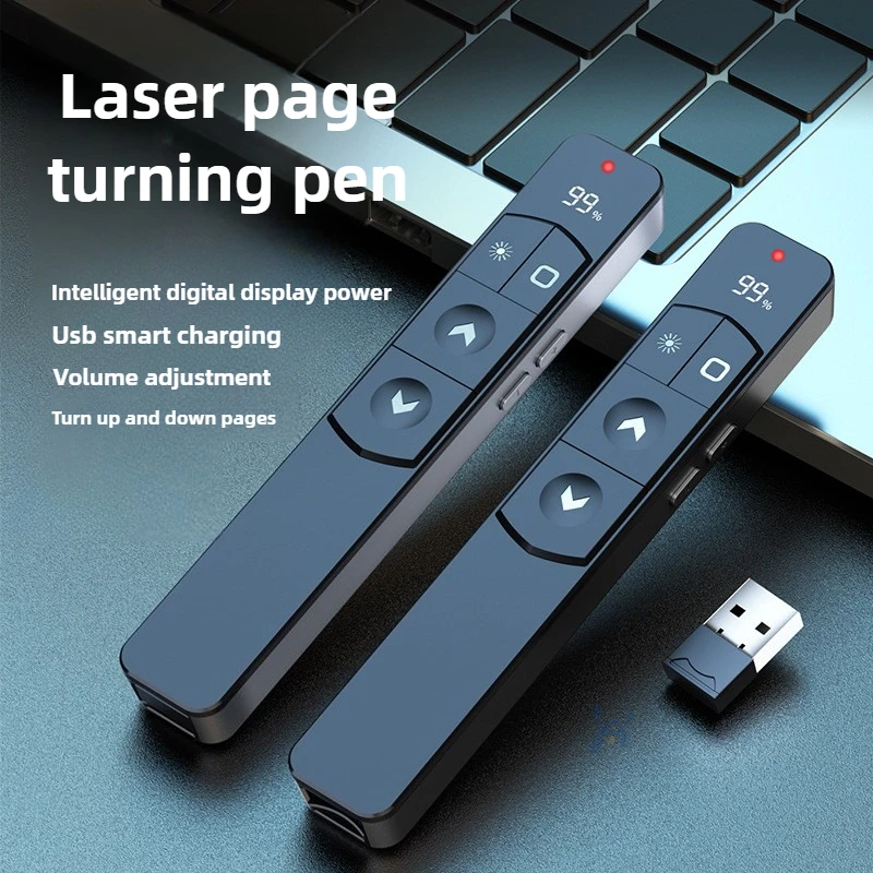 New Digital Display Remote Control Pen PPT Page Turner Multimedia Electronic Infrared Page Turner for Speech Teacher Presenter