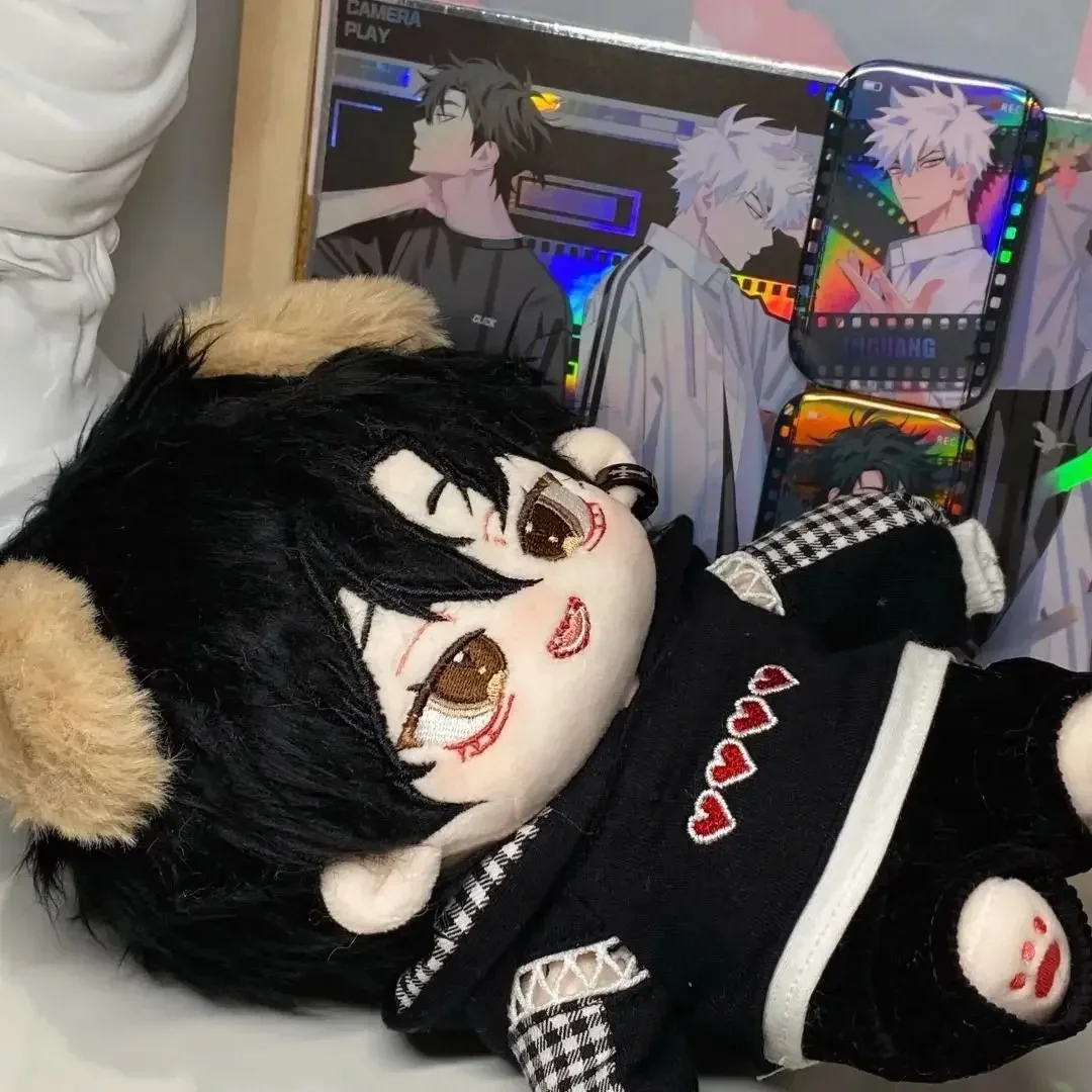 20cm 링크 클릭 루카스 찰스 청 샤오시 루 광 면 인형 바디 귀와 스켈레톤 드레스업 플러시 장난감 피규어 크리스마스 선물