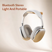 New Arrival High Quality Bluetooth Wireless Headset P9Promax Overhead Style Vintage Design Computer Office Telephone Headsets