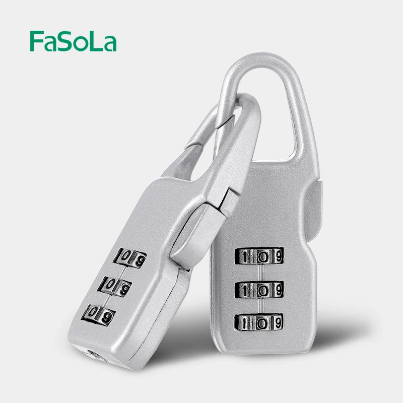 FaSoLa Combination Padlock Password Code Anti-thieft Copper Lock For School Locker Gym Luggage Travel Locker Fence Gate