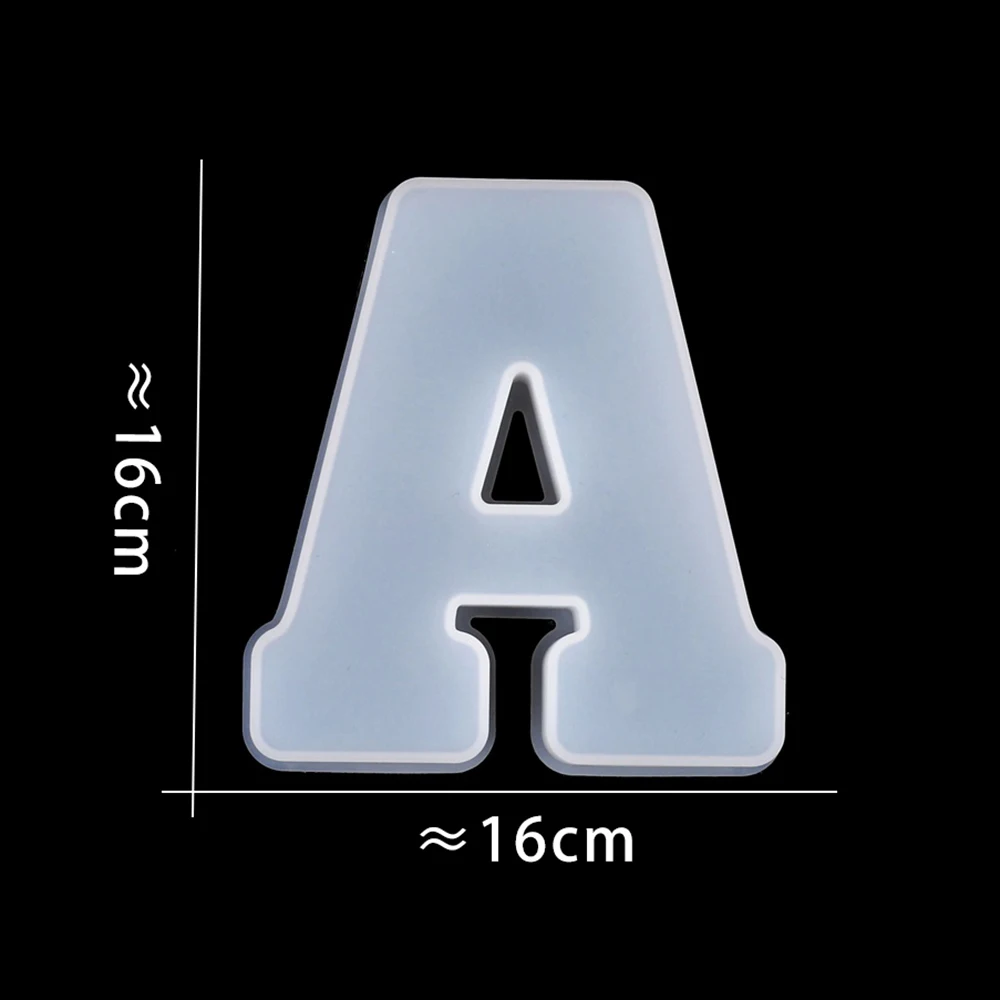 6,29 cala duże litery alfabetu numer formy silikonowe do żywicy epoksydowej DIY urodziny dekoracje weselne rzemiosło wystawa formy