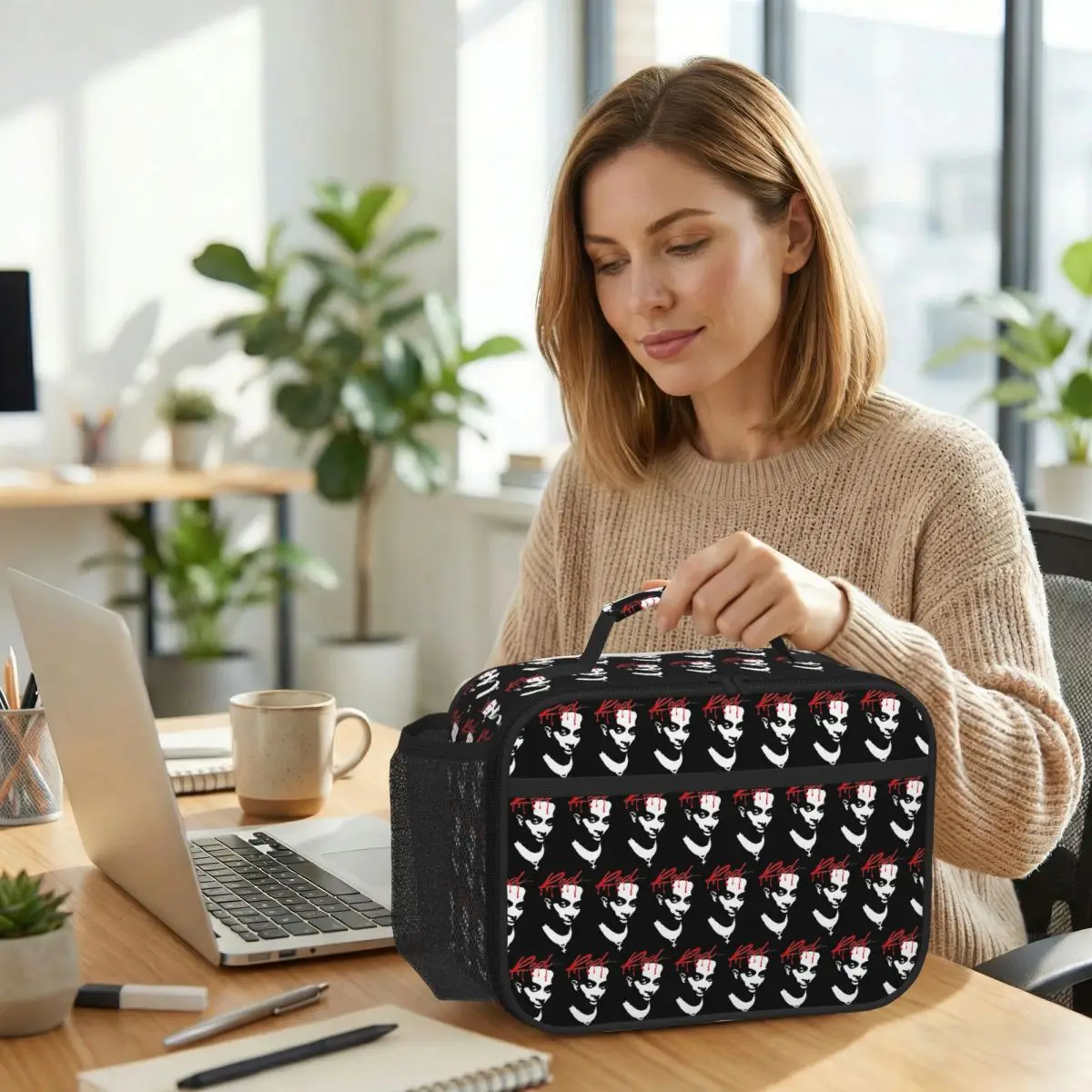 Playboi Carti Whole Lotta Red Album Cover Isolierte Lunchtasche für Damen, Büro-Kühltasche, Thermo-Lebensmittelbox, Tragetasche, Lunchboxen
