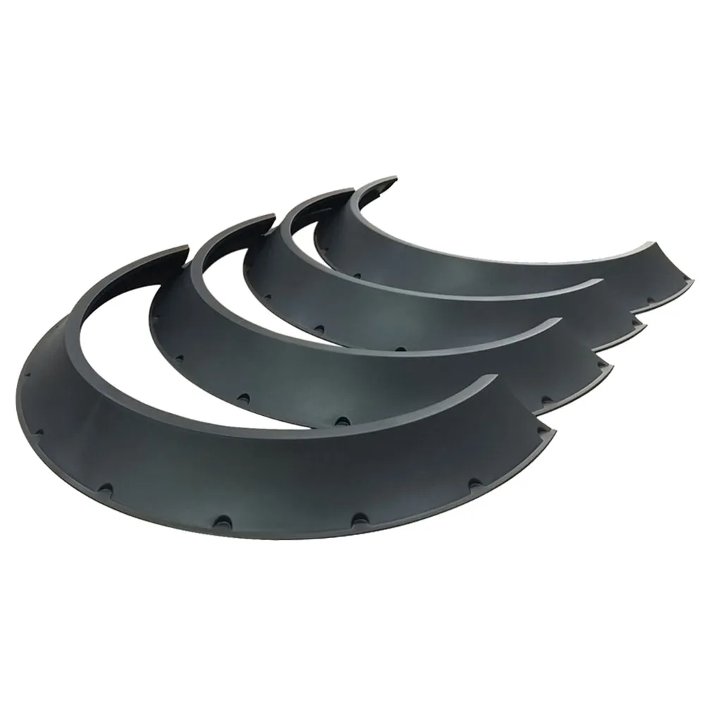 New school modified universal fender flares, Black Wide body car fender flare arch