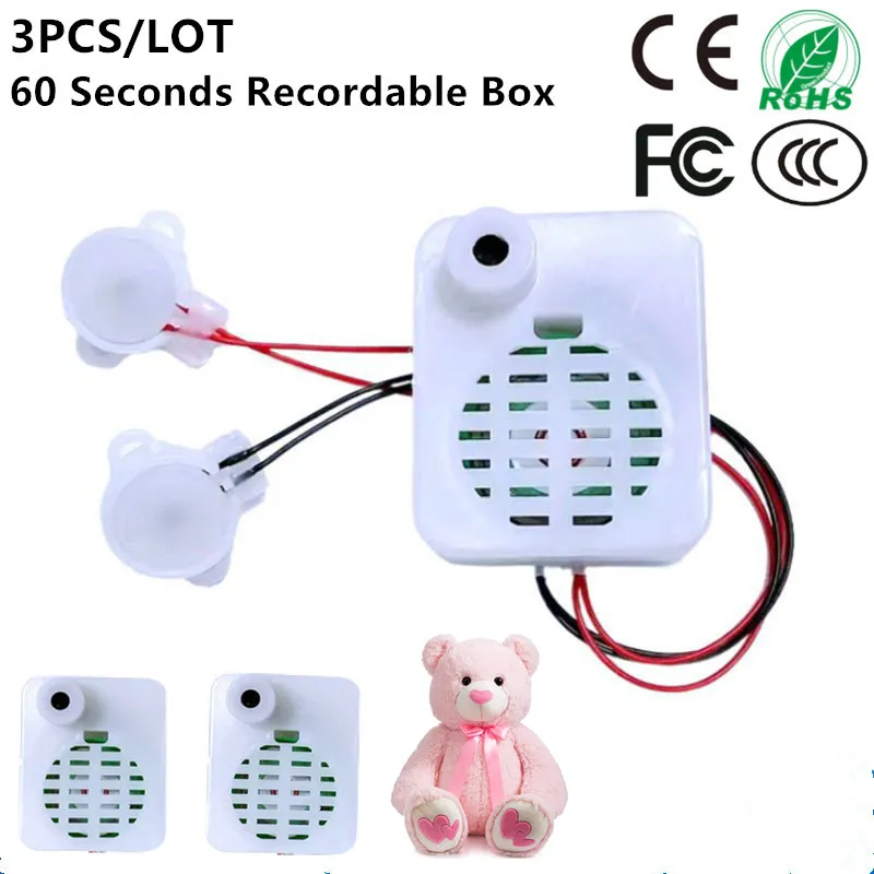 

DIY Personalized Gift 60 Seconds Voiced Recorder 2 Key Control Music Box Baby Story Recorder for Kids Back School Gift