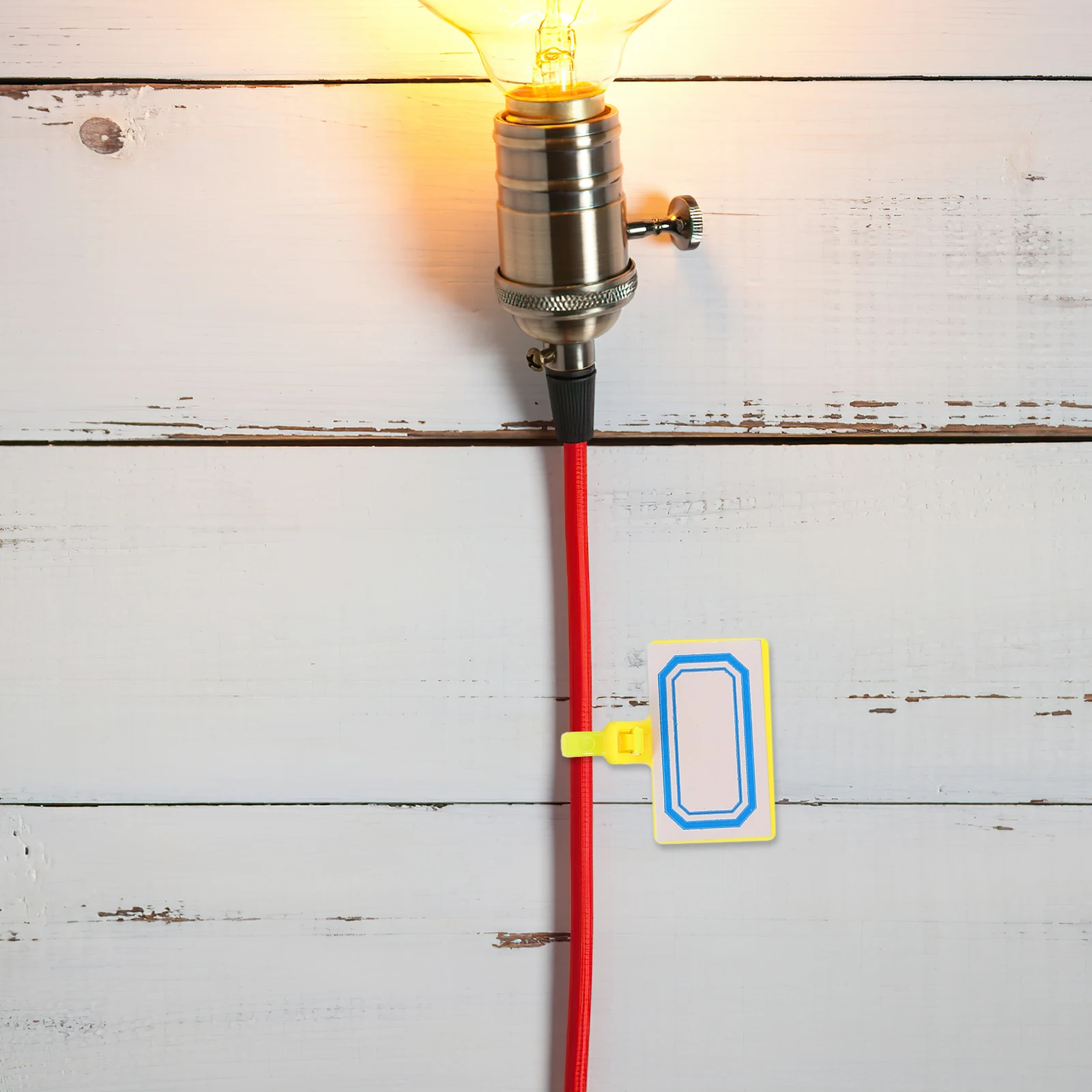 

1Set Nylon Cable Label Ties Fastening Organizer for Cords Wires Tags Markers Electronic Cable Management Cord Labels