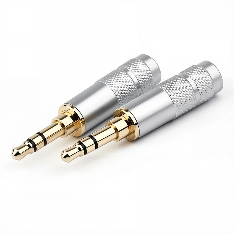 3 Pole Earphone 3.5mm Jack Audio Plug Connector for Soldering Hifi Headphone Wire view 2