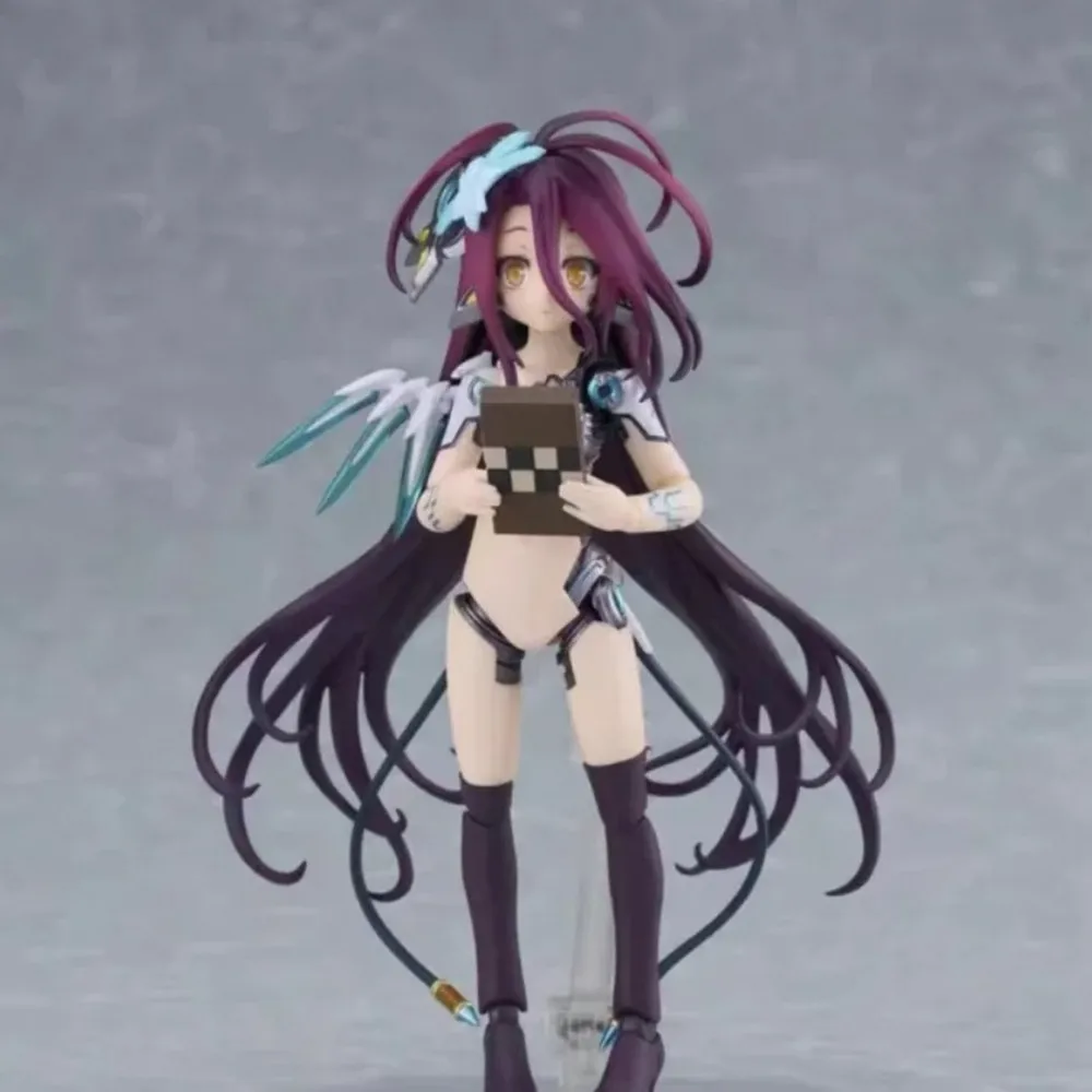 Figma 604 sem jogo sem vida zero schwi max fábrica meninas brinquedos anime japonês pvc figura de ação brinquedo jogo modelo colecionável boneca