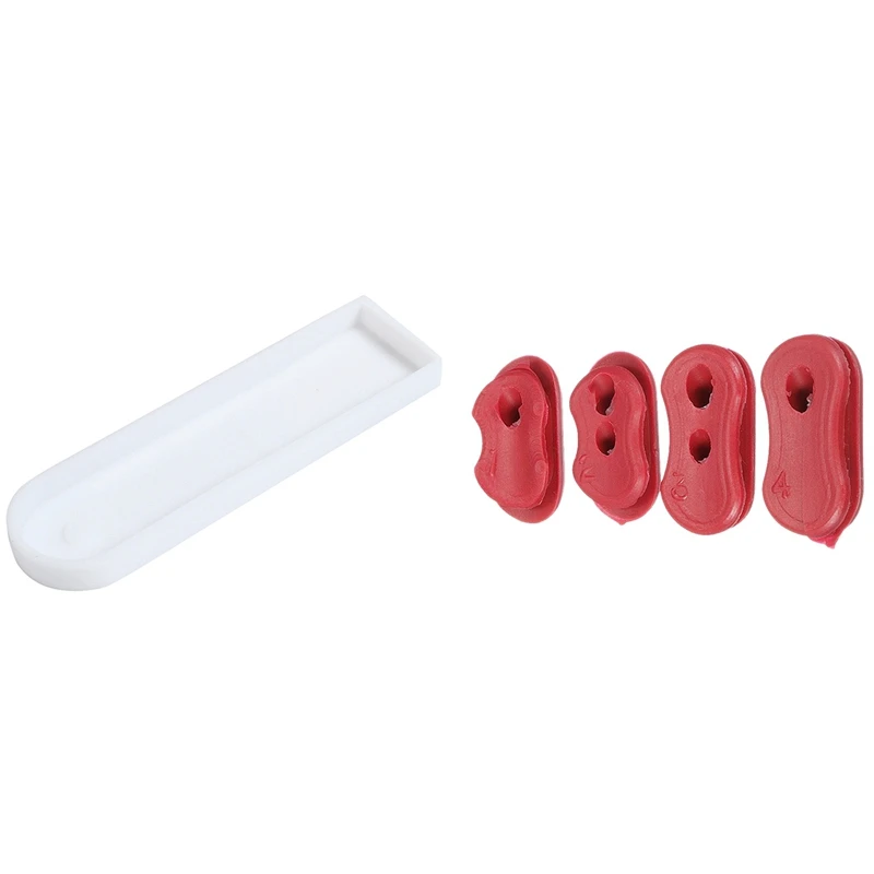 

4 Pcs Charging Port Dust Plug Case For Xiaomi Mijia M365 With Dashboard Circuit Board Silicone Cover