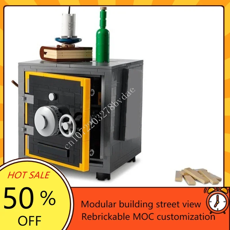 578PCS Sheriff's Safe Modular MOC Creative street view Model Custom Puzzle Architecture DIY Education Assembly Model Toys Gift
