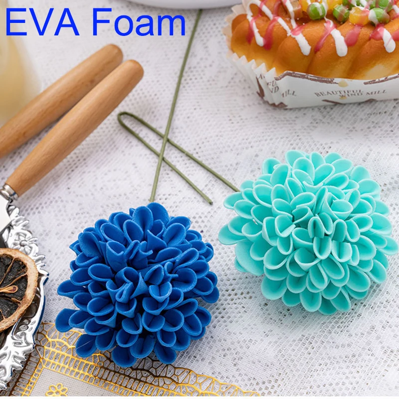 

10 Pcs Artificial Dandelion Flowers EVA Material Single Stem Foam Dandelion Flower for Home Room Decoration Wedding Decor