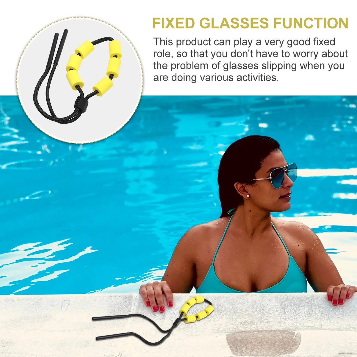 Floating Glasses Lanyard Accessory Fixed Supplies Swimming Hanging Rope Sports Fixing Chain