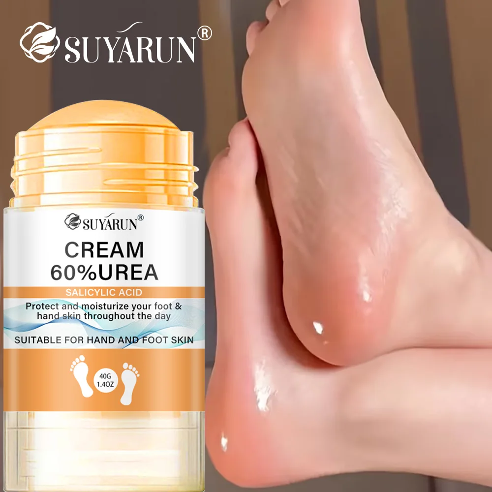 SUYARUN 60% Urea Foot Cream Stick - Moisturizing & Exfoliating, Cracked Heel Repair, Deep Hydration for Dry Feet, Long Protect.