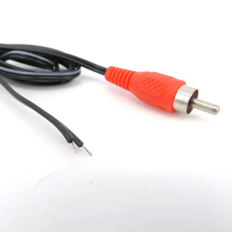 3x 1.5m 2pin Car Rca Male red black white Audio connector plug Cable Av Single Video Speaker extension wire lead diy repair cord