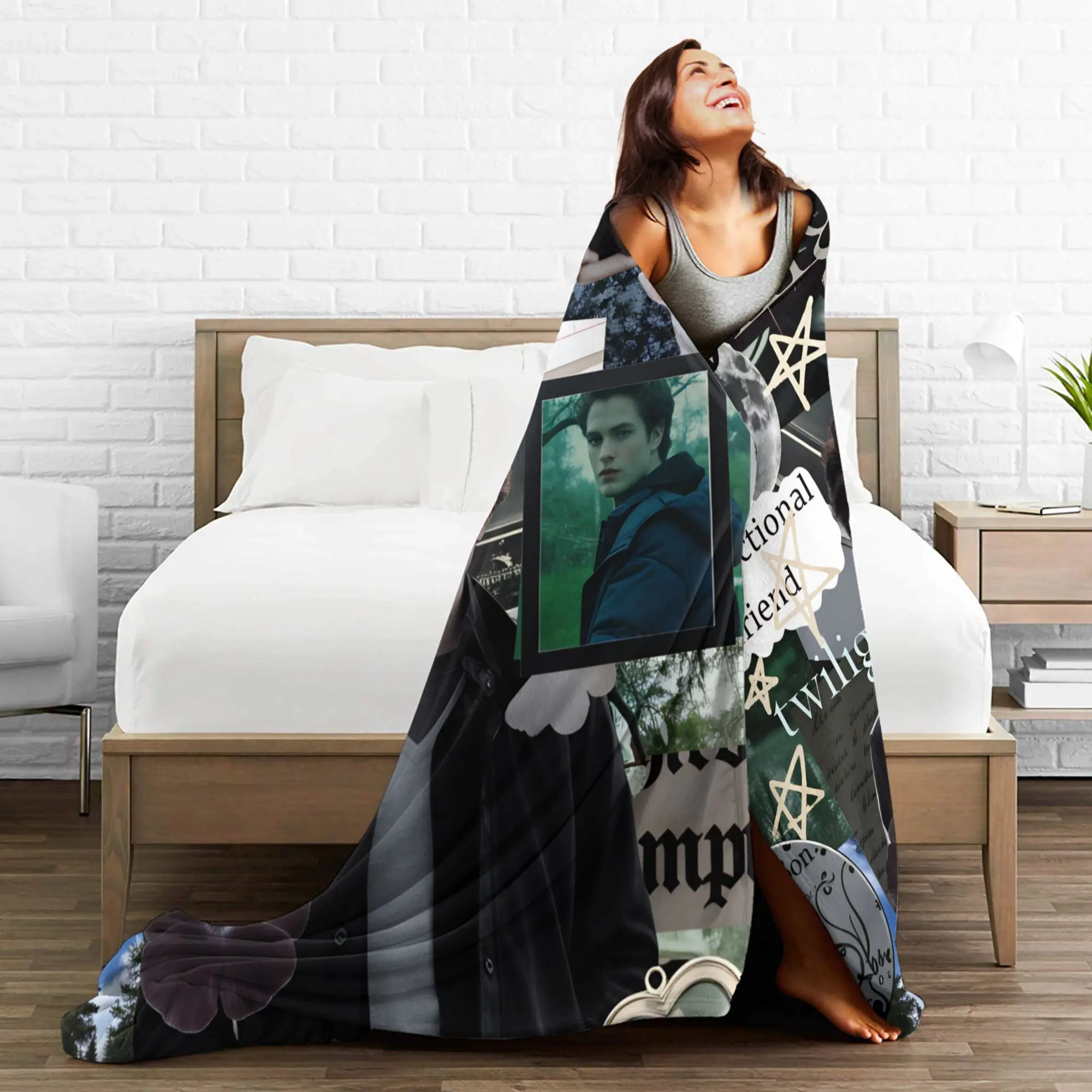 ديكور إدوارد بطانية دافئة الشفق ساغا بنات بنين أفخم الفراش يلقي الأريكة كرسي الفانيلا المفرش أريكة غطاء سرير